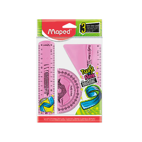Set Geometría 3 Piezas Twist´N Flex 15Cm