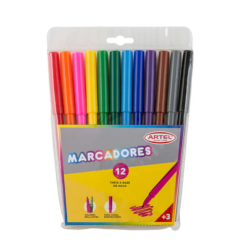 Estuche Marcadores Artel 12 Colores