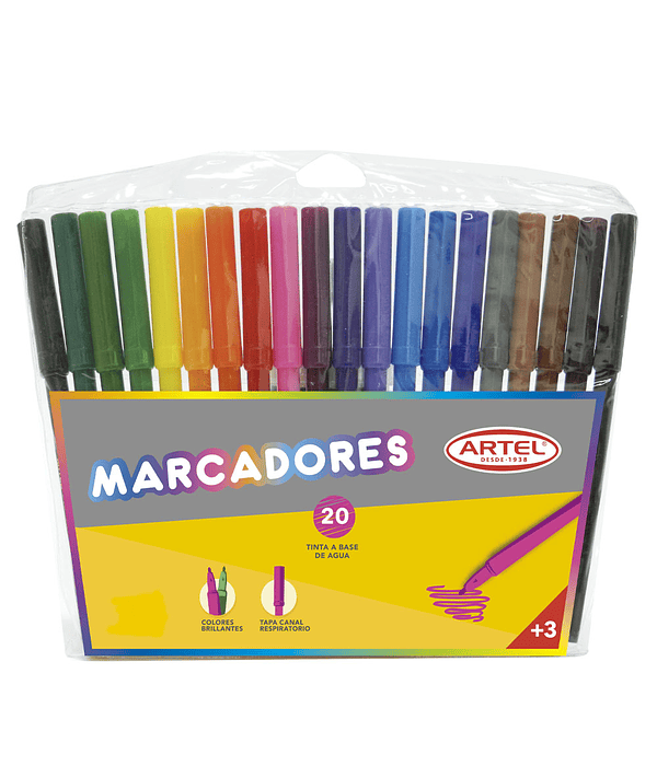 Estuche Marcadores Artel 20 Colores