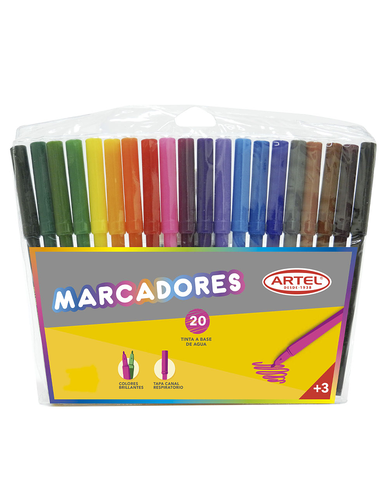 Estuche Marcadores Artel 20 Colores