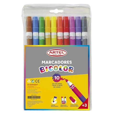 Estuche Marcadores Dobles Artel