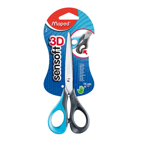 Blister Tijera Sensoft 3D 16 Cm Maped