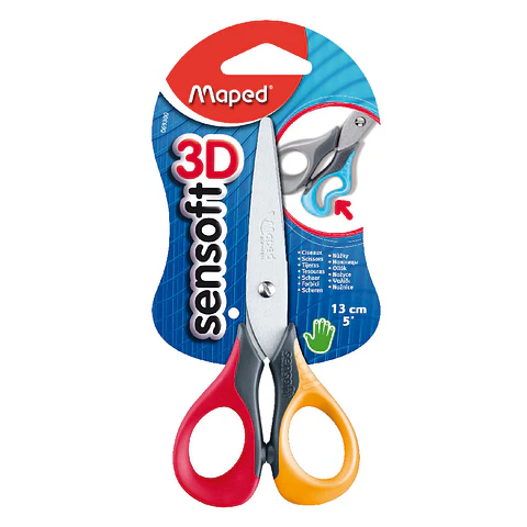 Blister Tijera Sensoft 3D 13Cm Maped