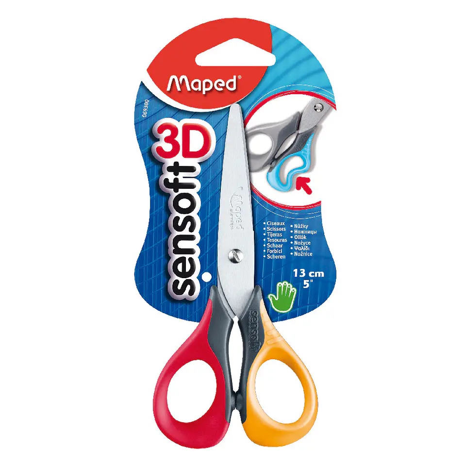 Blister Tijera Sensoft 3D 13Cm Maped 1
