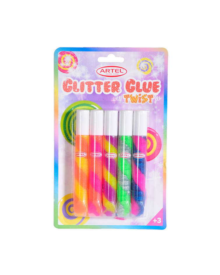 Blister Glitter Glue Artel Colores Duo