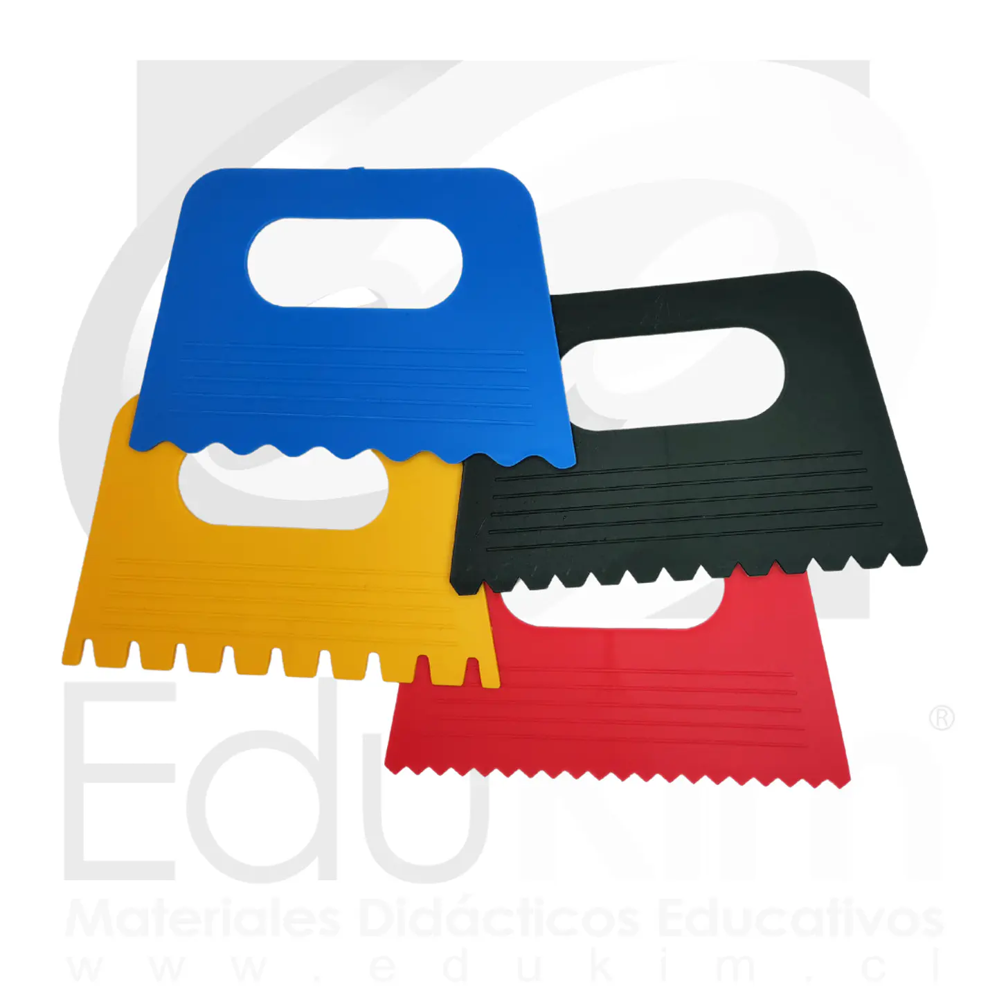 Set de espátulas plásticas texturas 4 piezas 1
