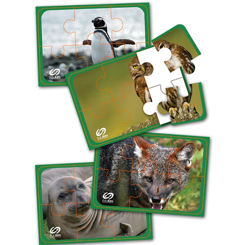 Set 4 puzle fauna chilena