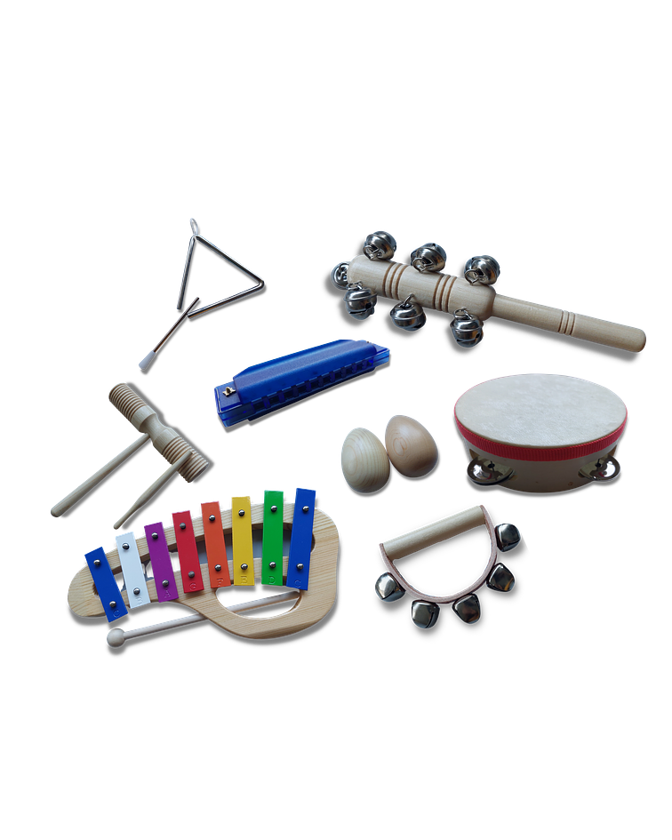 Set 8 instrumentos musicales