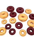 Construcción donuts de colores metálicos 16 Pzas