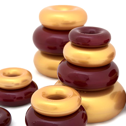 Construcción donuts de colores metálicos 16 Pzas