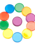 Contadores de colores translúcidos 1000 Pzas
