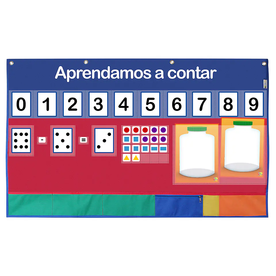 Panel de aprendizaje Aprendamos a contar 1