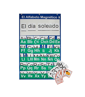 Pocket Chart Alfabeto Magnético 