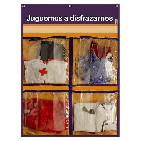 Panel de aprendizaje Set juguemos a disfrazarnos