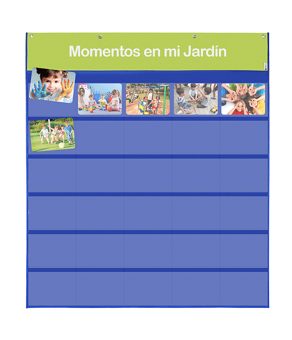 Panel de aprendizaje Tablero momentos en mi jardín