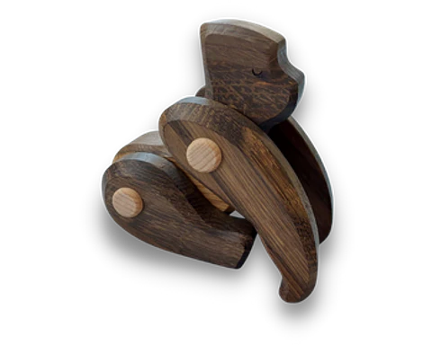 Gorila de madera articulado