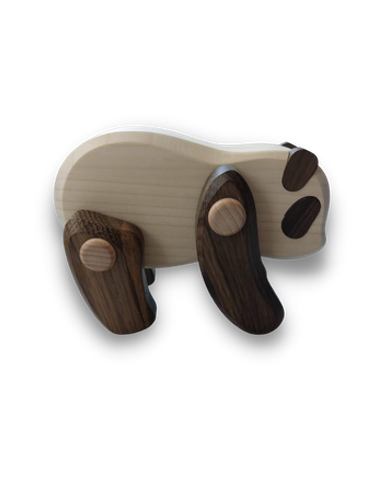 Panda de madera articulado