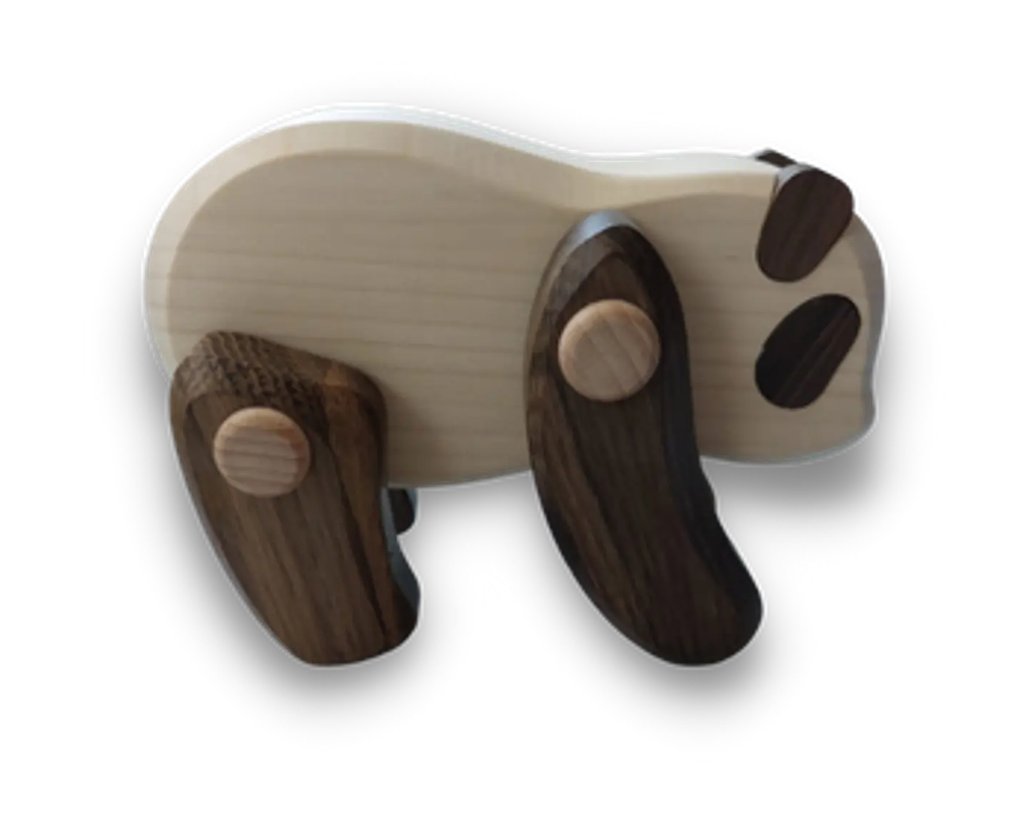 Panda de madera articulado 1