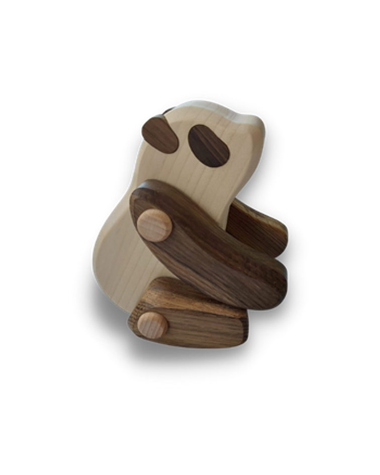 Panda de madera articulado