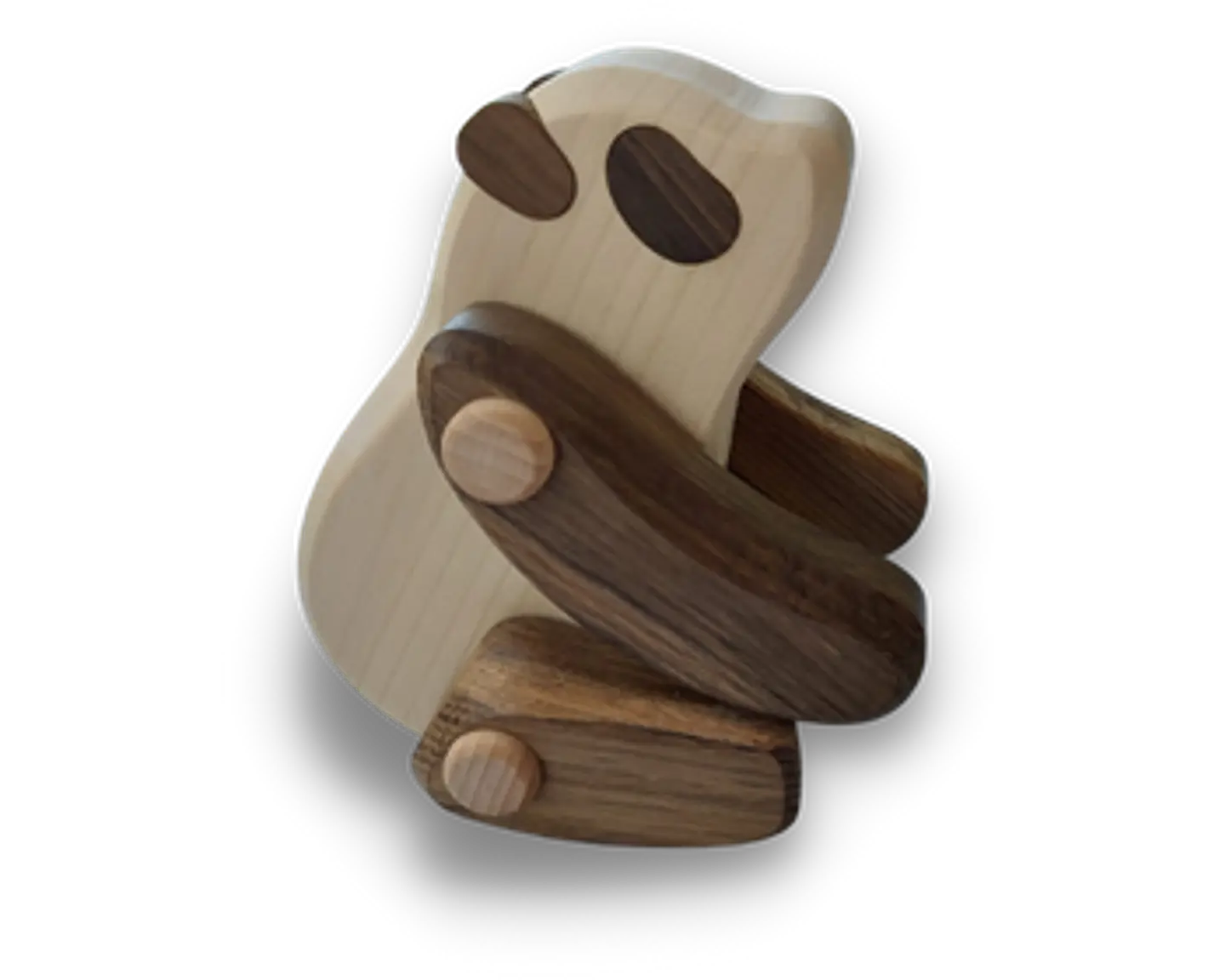 Panda de madera articulado 3