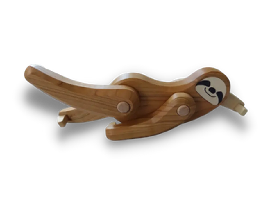 Oso Perezoso de madera articulado 4
