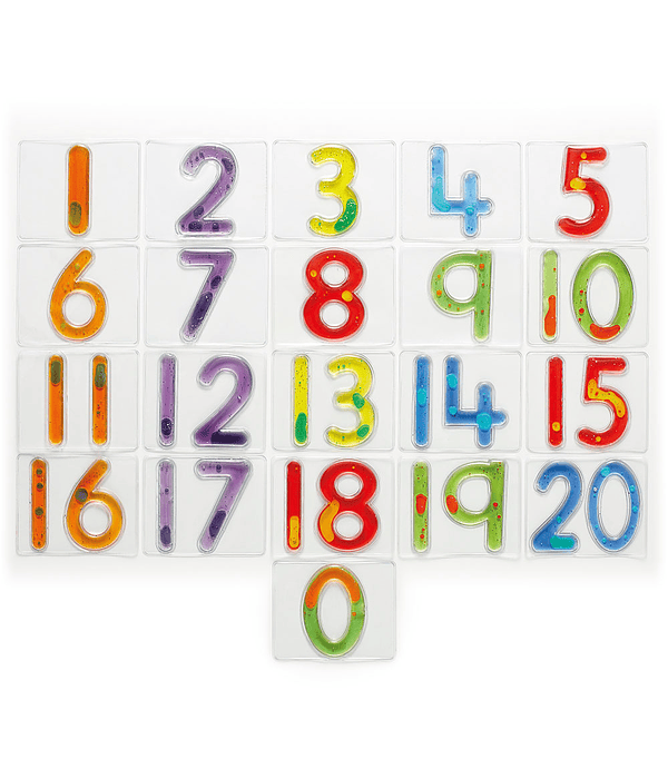 Set de números blandos de colores del 0 al 20