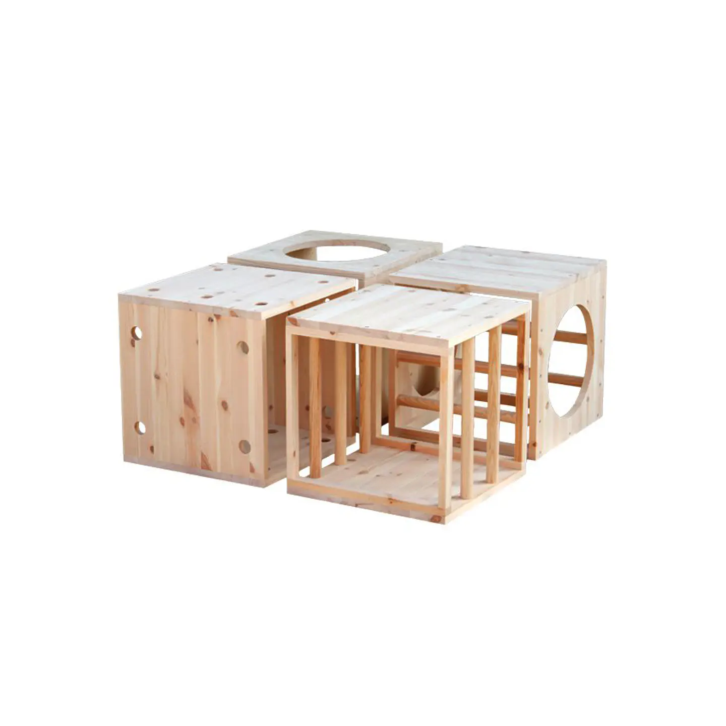 Set 4 Cubos actividades Pikler Edukim 1