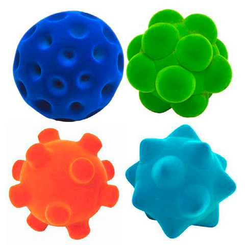 Set de 4 pelotas sensoriales