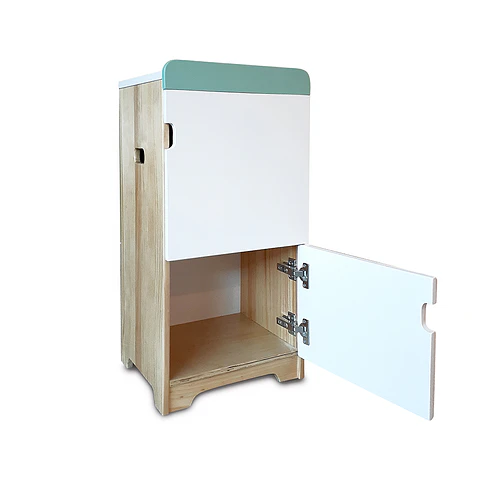 Mini refrigerador de madera