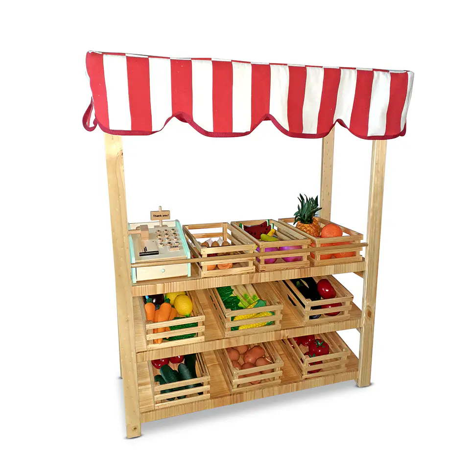 Mini tienda verdulería de madera 1