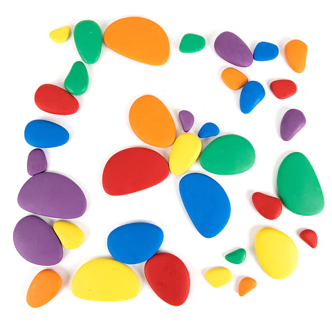 Construcción de piedras de colores