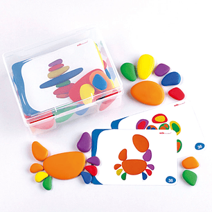 Construcción de piedras de colores