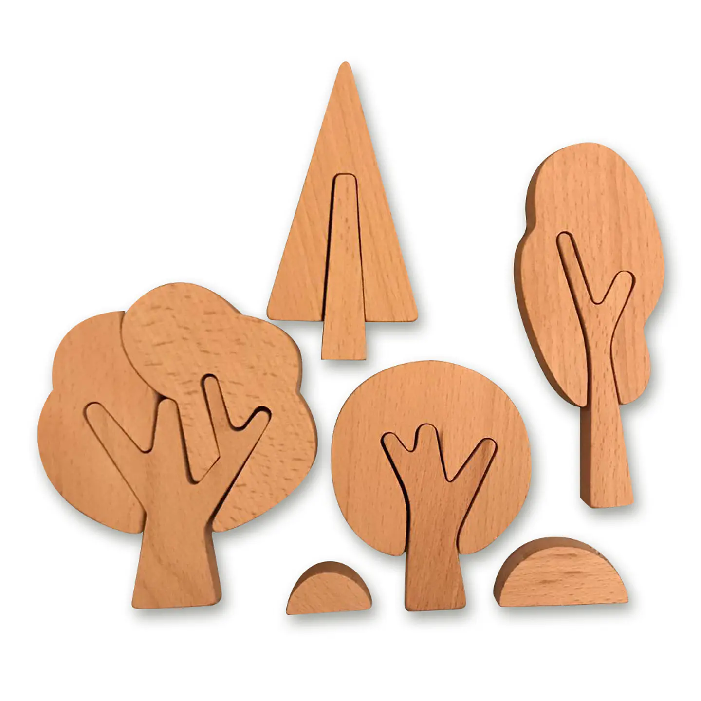 Set de 4 Puzles de Árboles 1