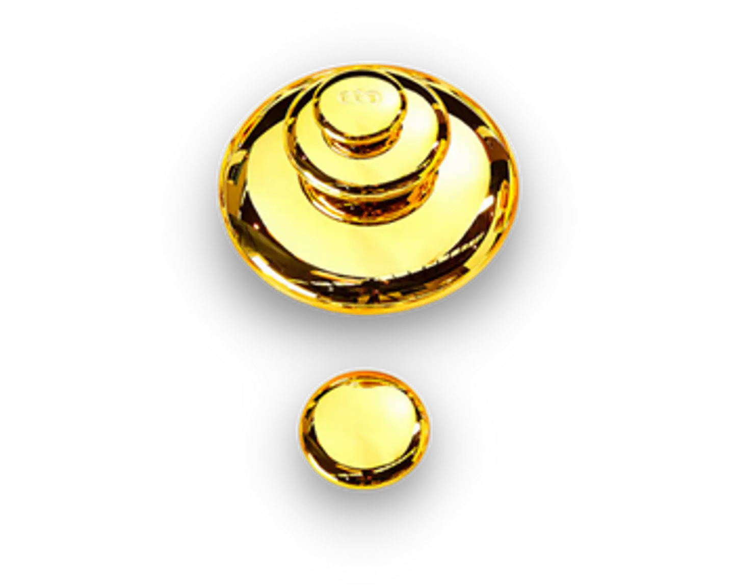 Construcción piedras espejo color oro 4 Pzas.  1
