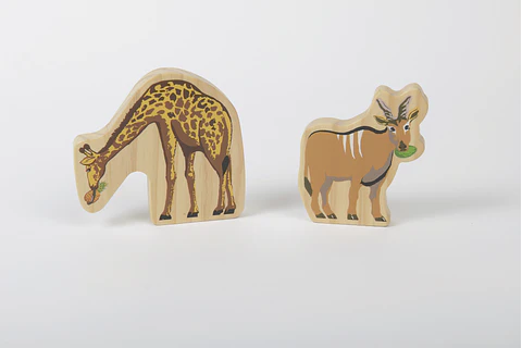 Figuras de Madera Animales y Personajes de África