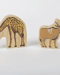 Figuras de Madera Animales y Personajes de África