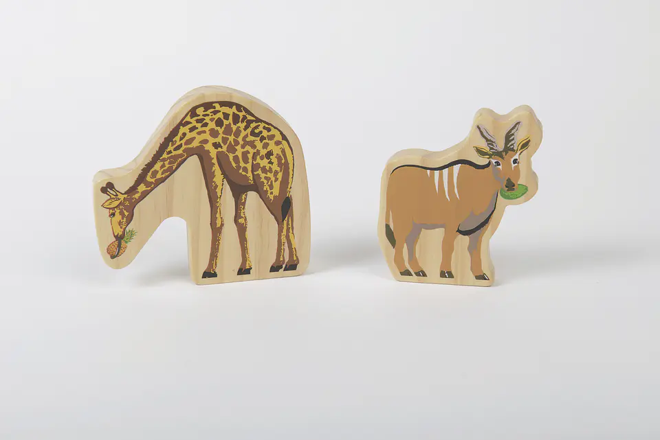Figuras de Madera Animales y Personajes de África 2