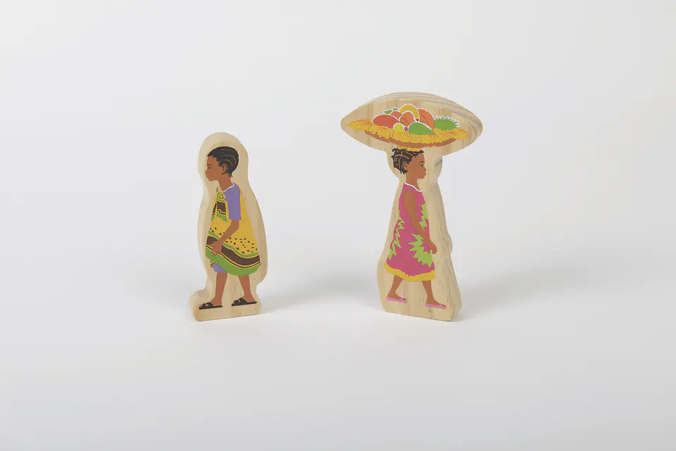 Figuras de Madera Animales y Personajes de África 4