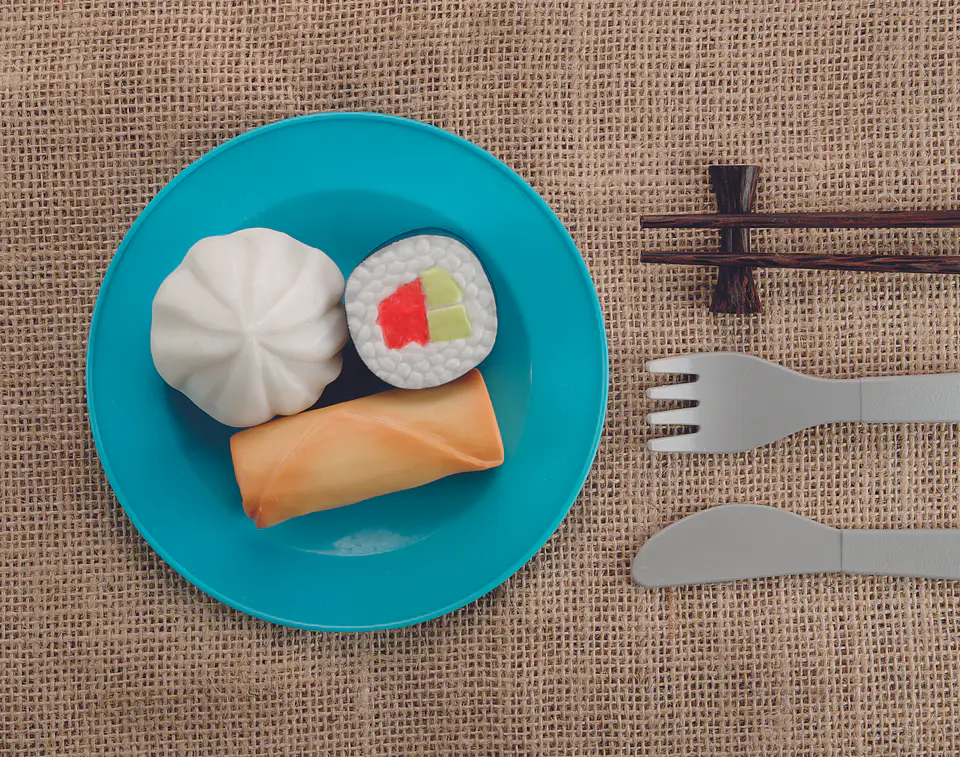 Piedras sensoriales - Alimentos del mundo 5