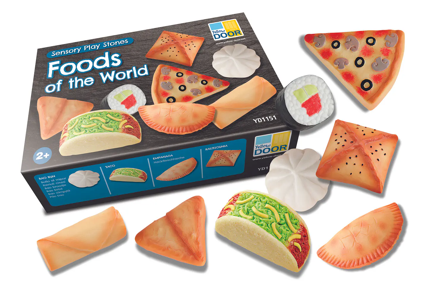 Piedras sensoriales - Alimentos del mundo 8
