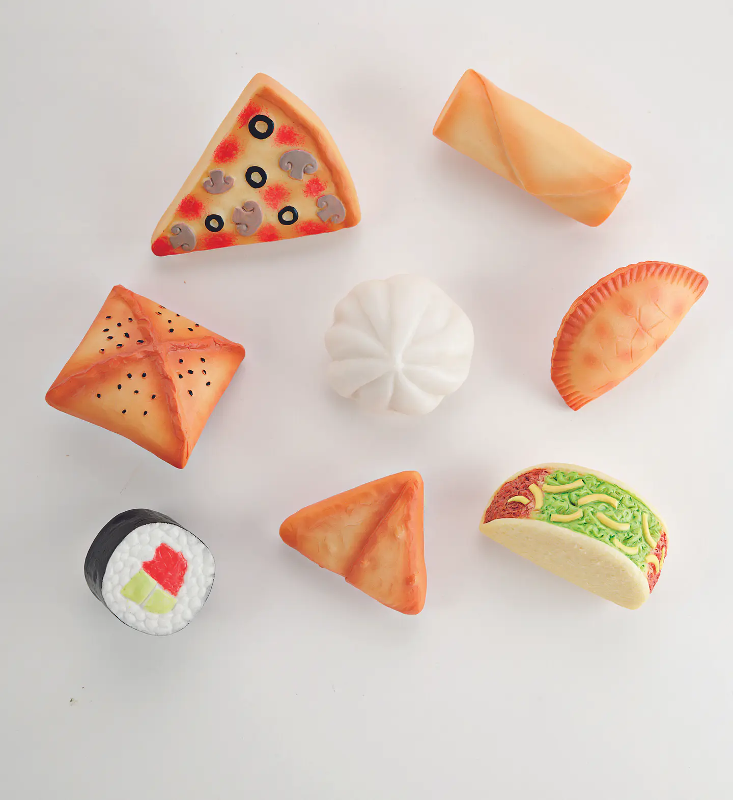 Piedras sensoriales - Alimentos del mundo 10