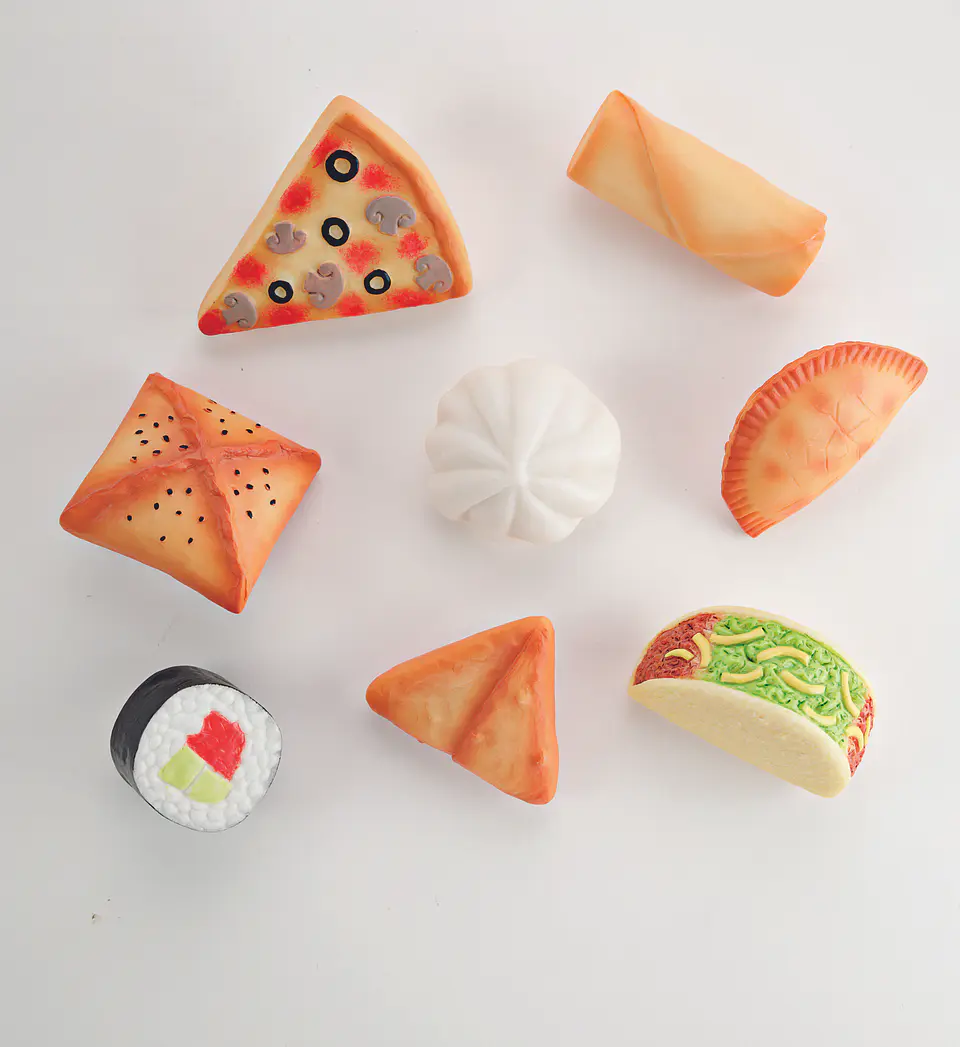 Piedras sensoriales - Alimentos del mundo 10