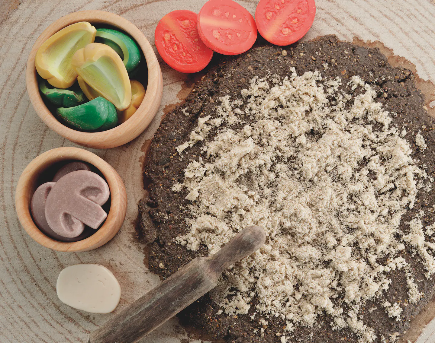 Piedras sensoriales - Trozos de Pizza 5