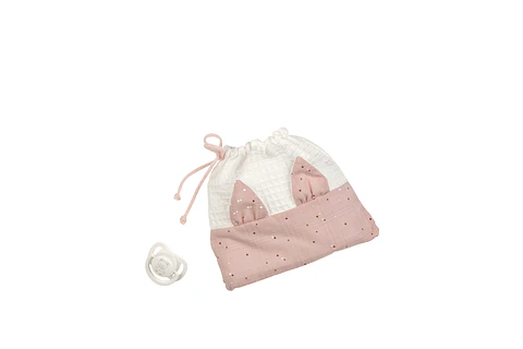 Muñeca 33 cm Nia con pañuelo Rosa