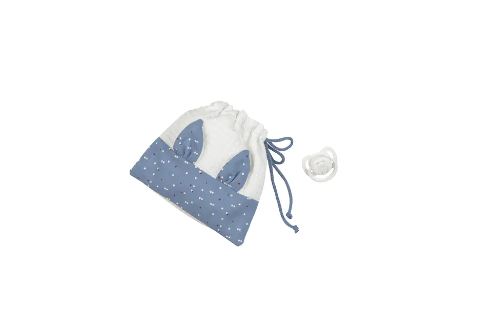 Muñeca 33 cm Nia con pañuelo Azul 2