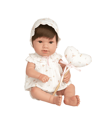 Muñeca 42 cm Salma flores rosa