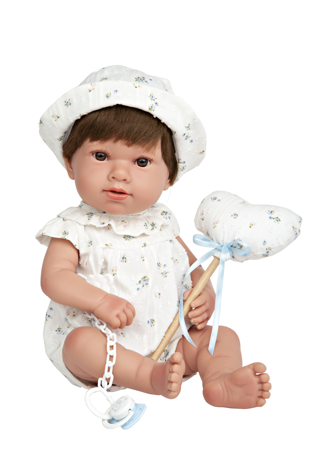 Muñeco 42 cm Samuel flores azul
