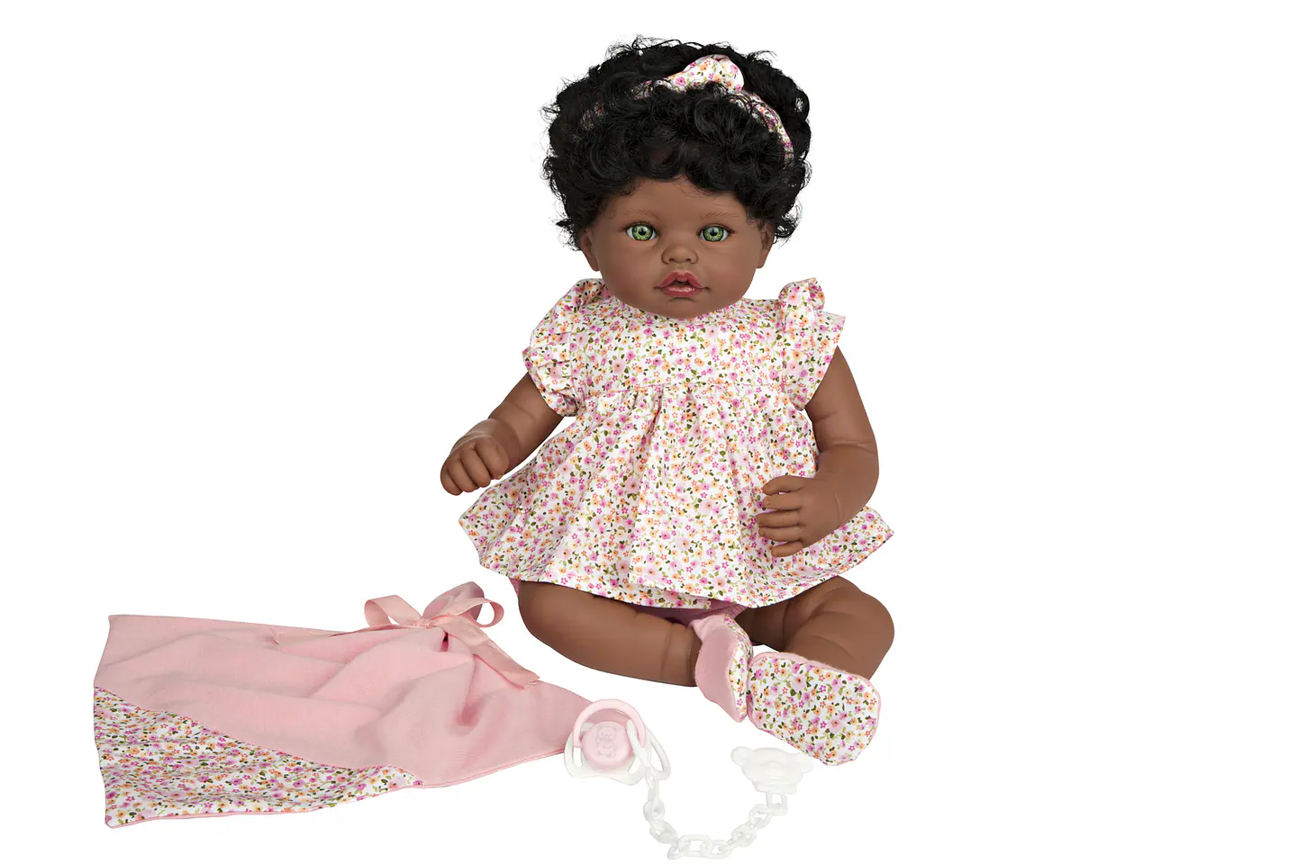 Muñeca 45 cm Saira morena ojos verdes 2