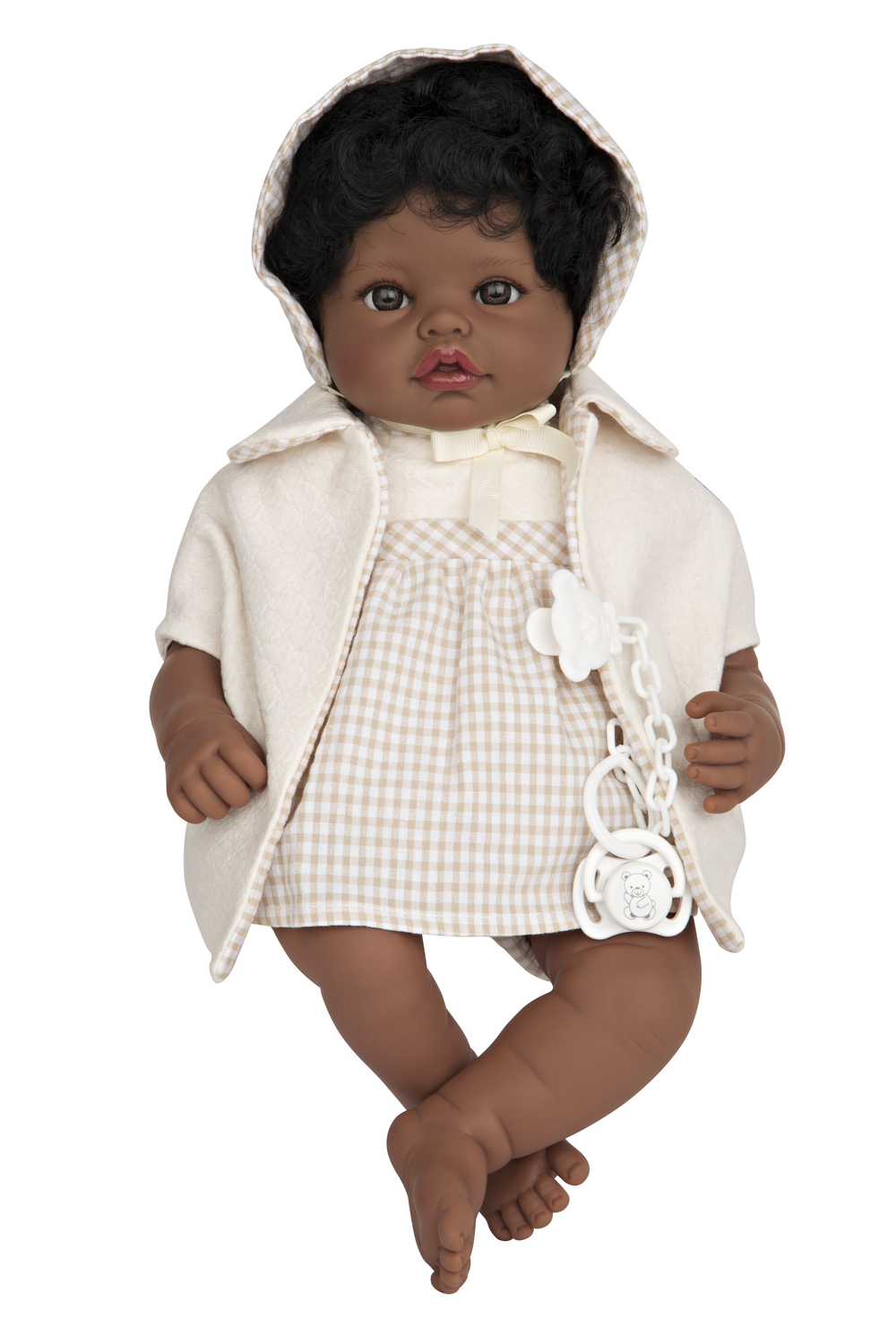 Muñeca 45 cm Saira morena ojos café
