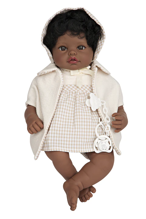 Muñeca 45 cm Saira morena ojos café